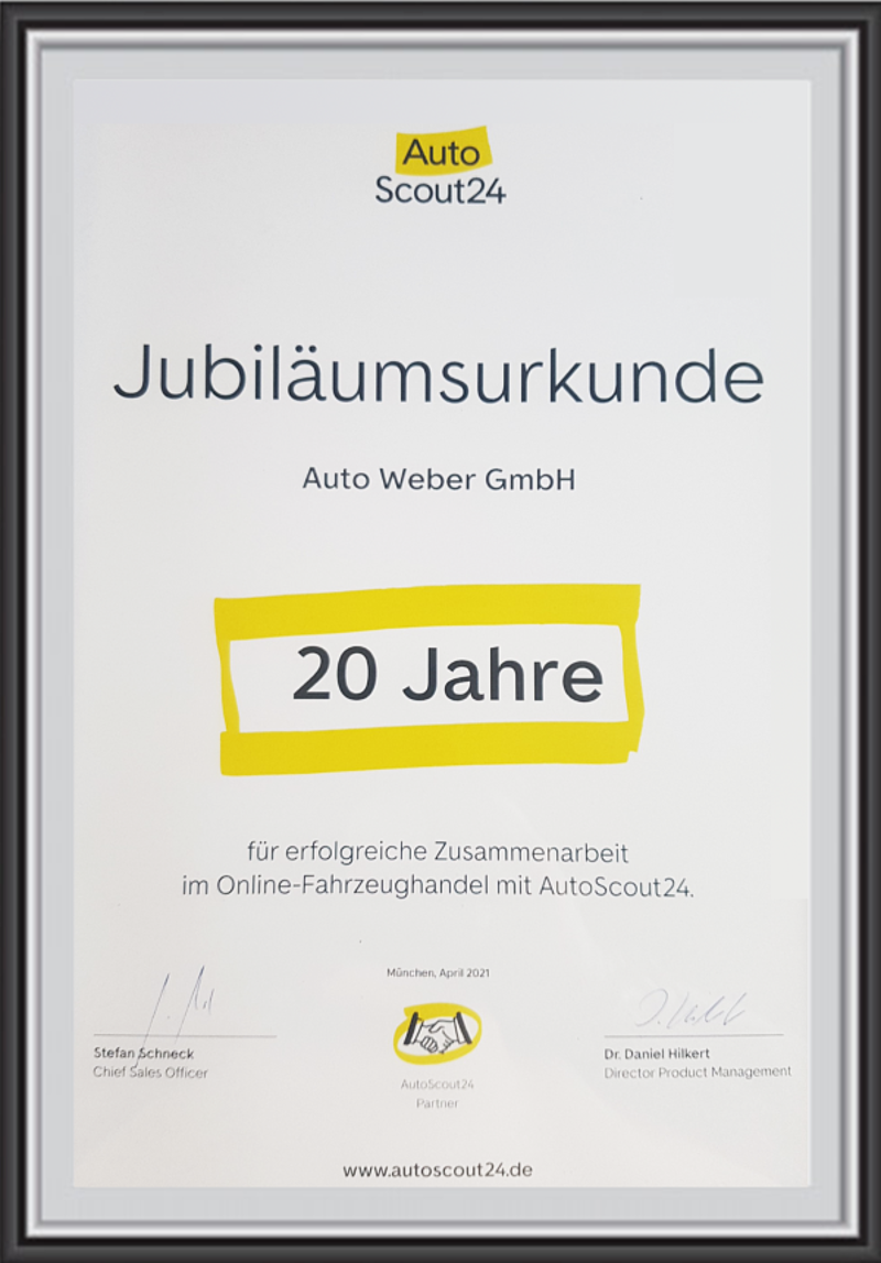 AutoScout24 - Urkunden