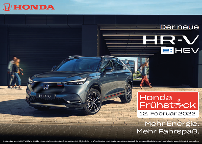 HR-V Vorstellung Honda Frühstück
